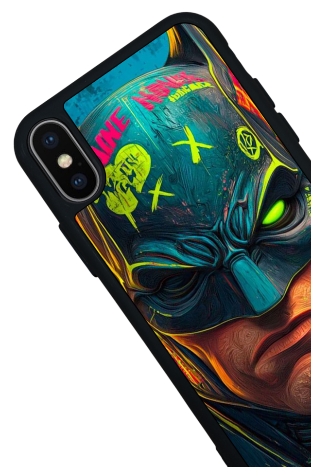 iPhone X/ XS Uyumlu Batman Tasarımlı Glossy Premium Kılıf