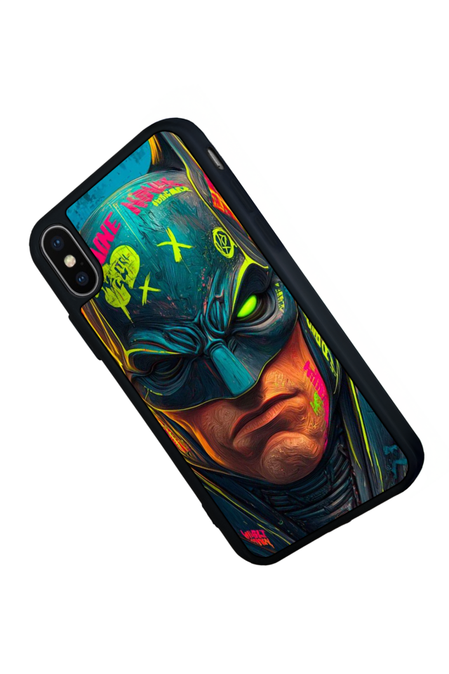 iPhone X/ XS Uyumlu Batman Tasarımlı Glossy Premium Kılıf