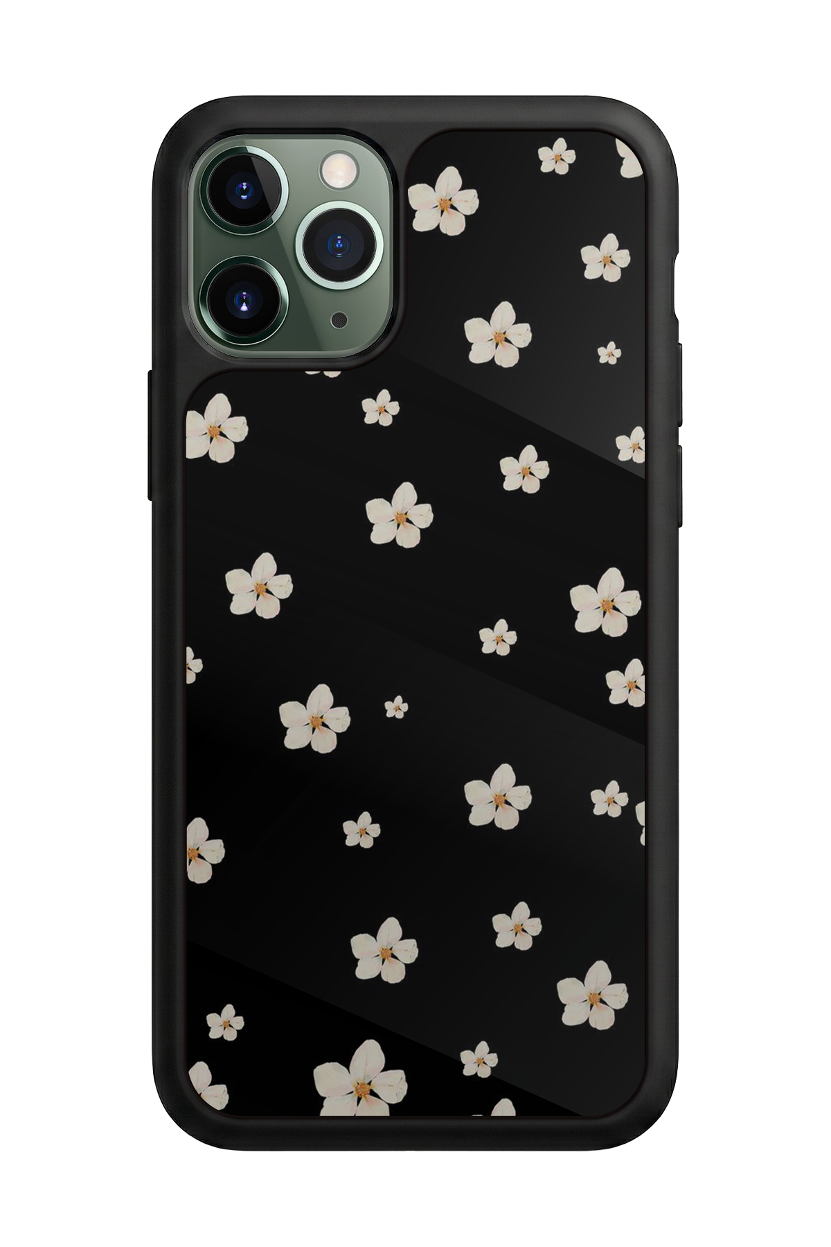 iPhone 11 Pro Uyumlu Cicek Tasarımlı Glossy Premium Kılıf