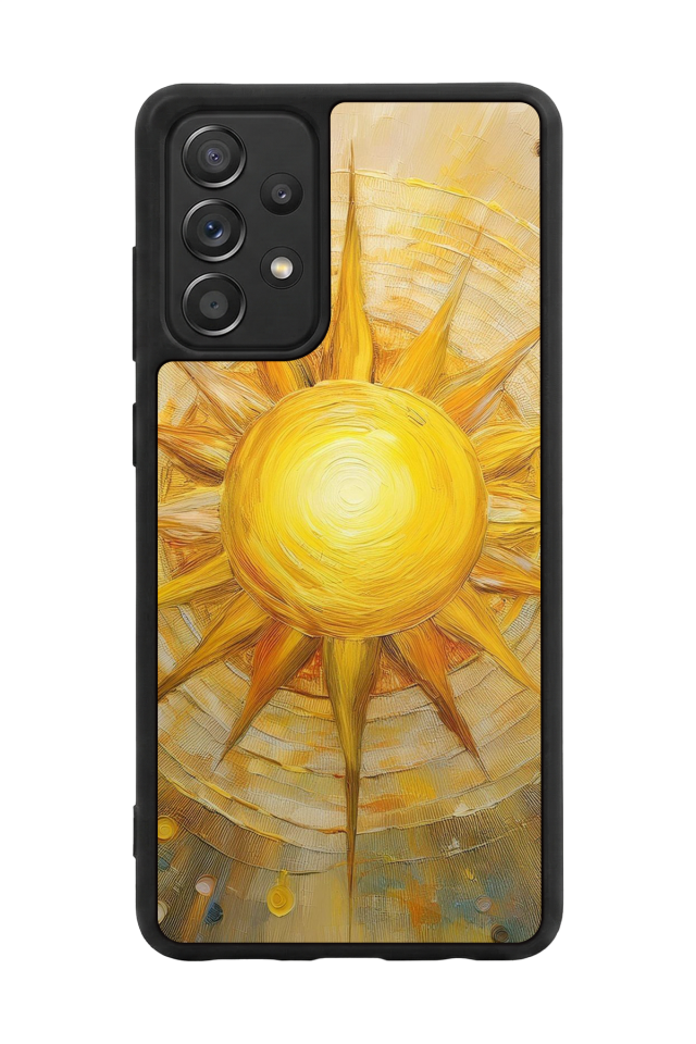 Samsung Galaxy A72 Uyumlu Güneş Tasarımlı Glossy Premium Kılıf