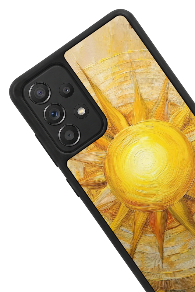 Samsung Galaxy A72 Uyumlu Güneş Tasarımlı Glossy Premium Kılıf
