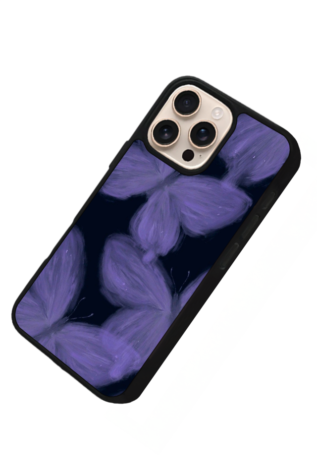 iPhone 14 Pro Uyumlu Kelebek Tasarımlı Glossy Premium Kılıf