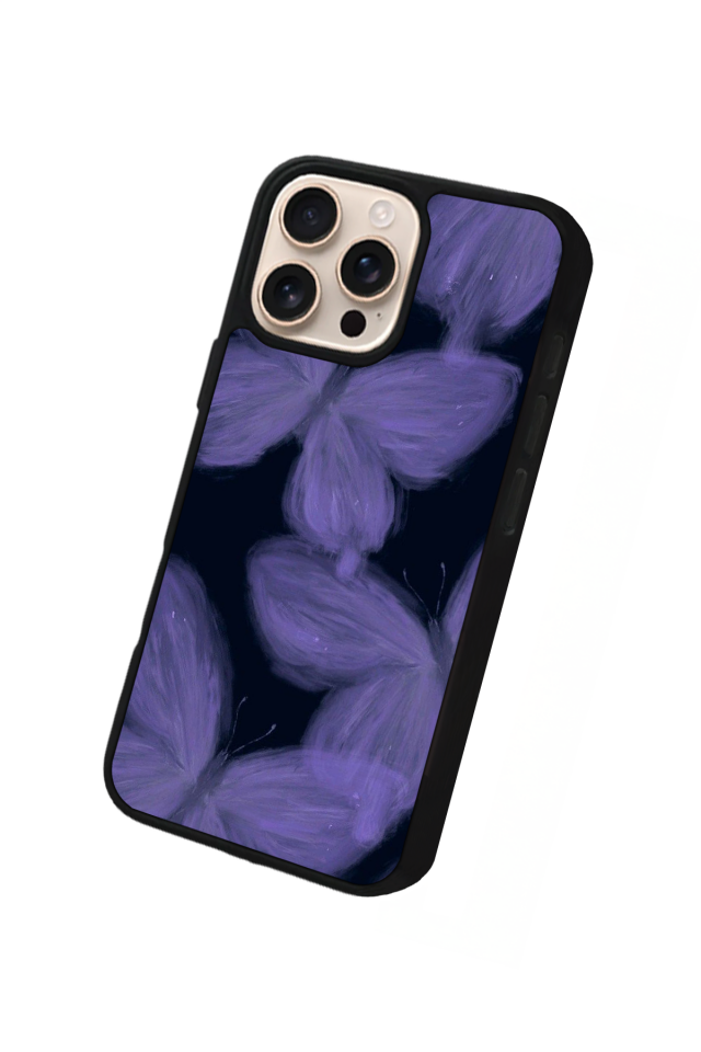iPhone 14 Pro Uyumlu Kelebek Tasarımlı Glossy Premium Kılıf