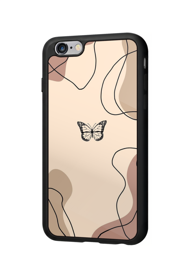 iPhone 6s Plus Uyumlu Kelebek Tasarımlı Glossy Premium Kılıf
