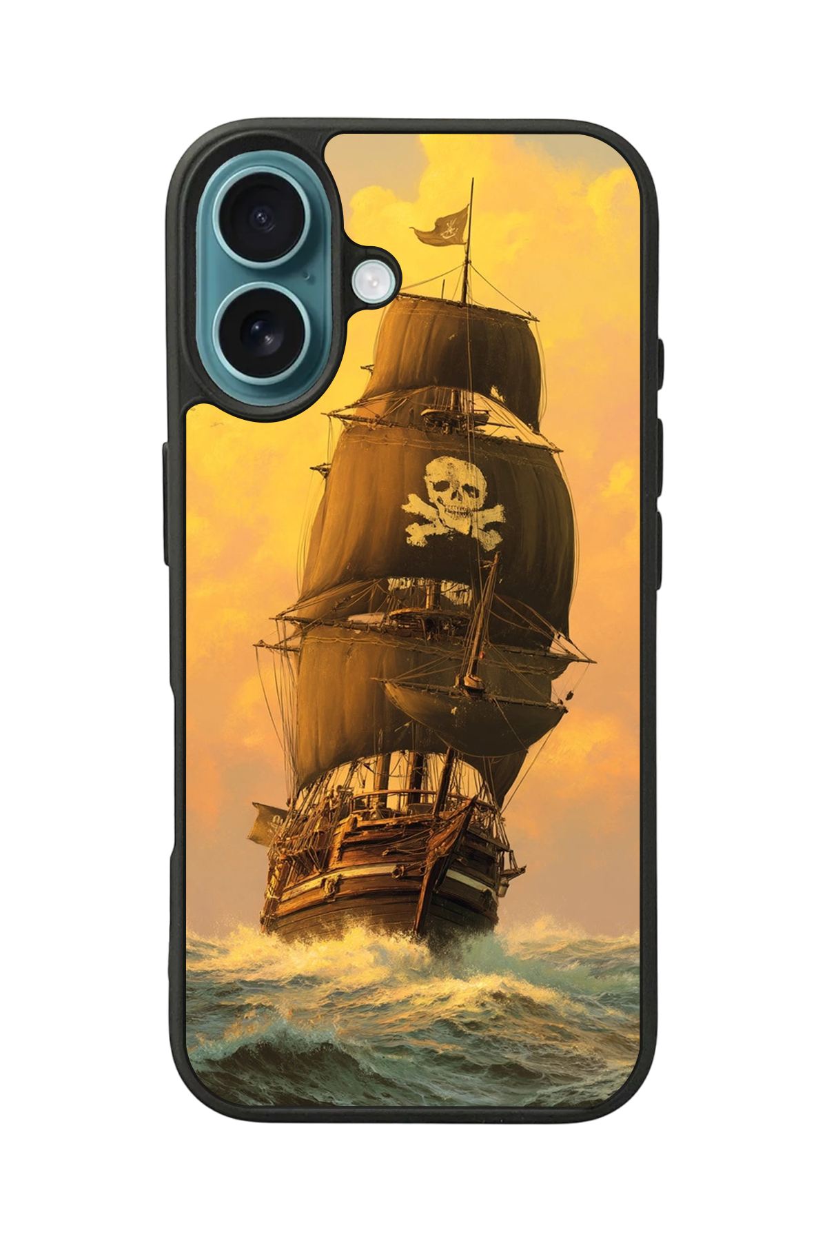 iPhone 16 Uyumlu Korsan Tasarımlı Glossy Premium Kılıf
