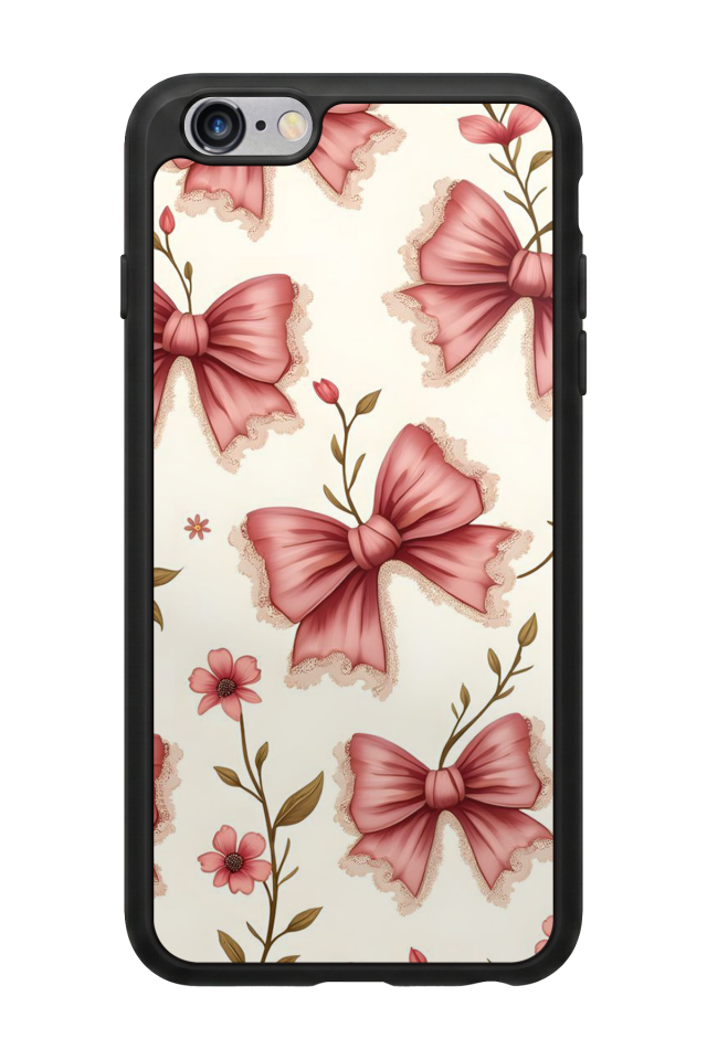 iPhone 6 Plus Uyumlu Kurdele Tasarımlı Glossy Premium Kılıf