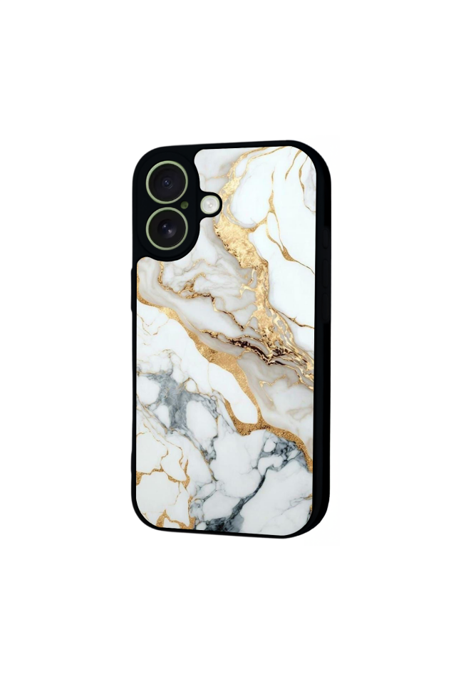 iPhone 17 Uyumlu Mermer Marble Tasarımlı Glossy Premium Kılıf