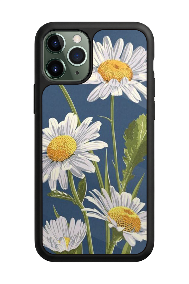 iPhone 11 Pro Max Uyumlu Papatya Tasarımlı Glossy Premium Kılıf