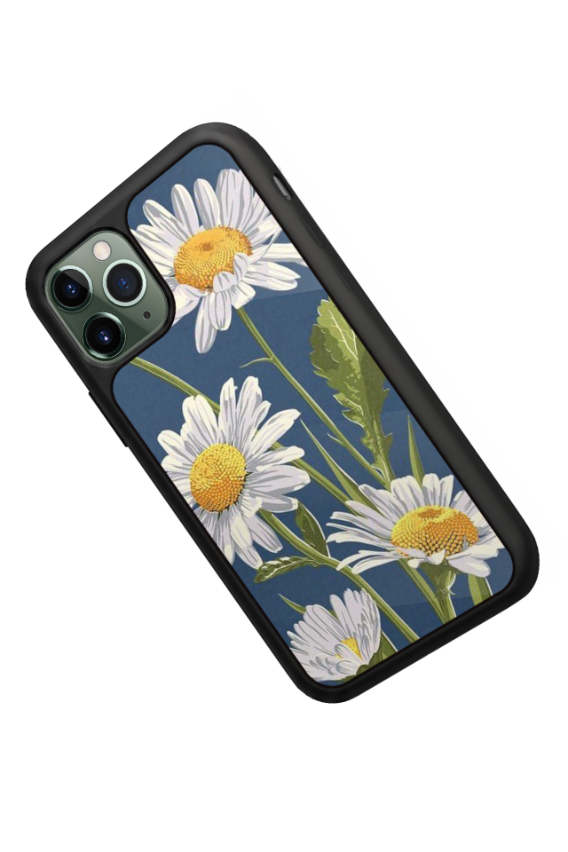 iPhone 11 Pro Max Uyumlu Papatya Tasarımlı Glossy Premium Kılıf