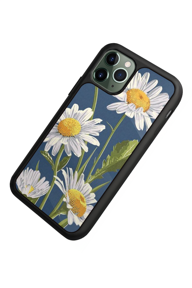 iPhone 11 Pro Max Uyumlu Papatya Tasarımlı Glossy Premium Kılıf