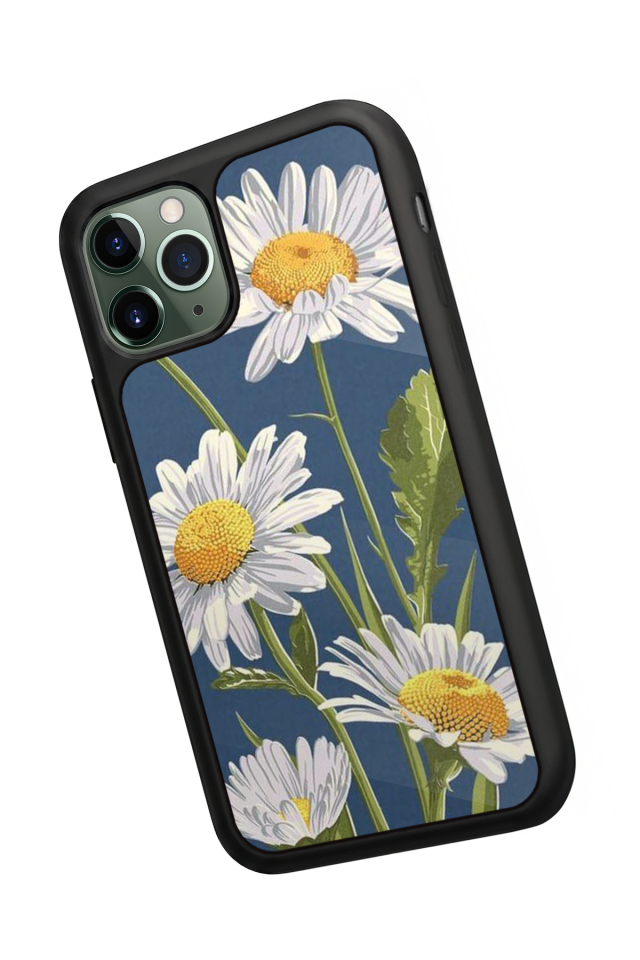 iPhone 11 Pro Max Uyumlu Papatya Tasarımlı Glossy Premium Kılıf