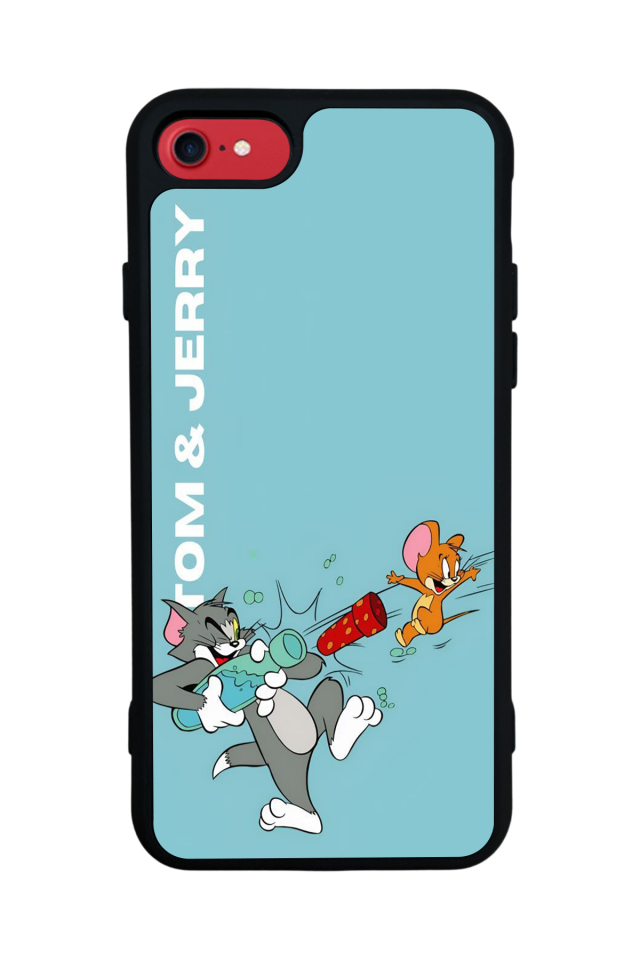 iPhone 7 Uyumlu Tom And Jerry Tasarımlı Glossy Premium Kılıf