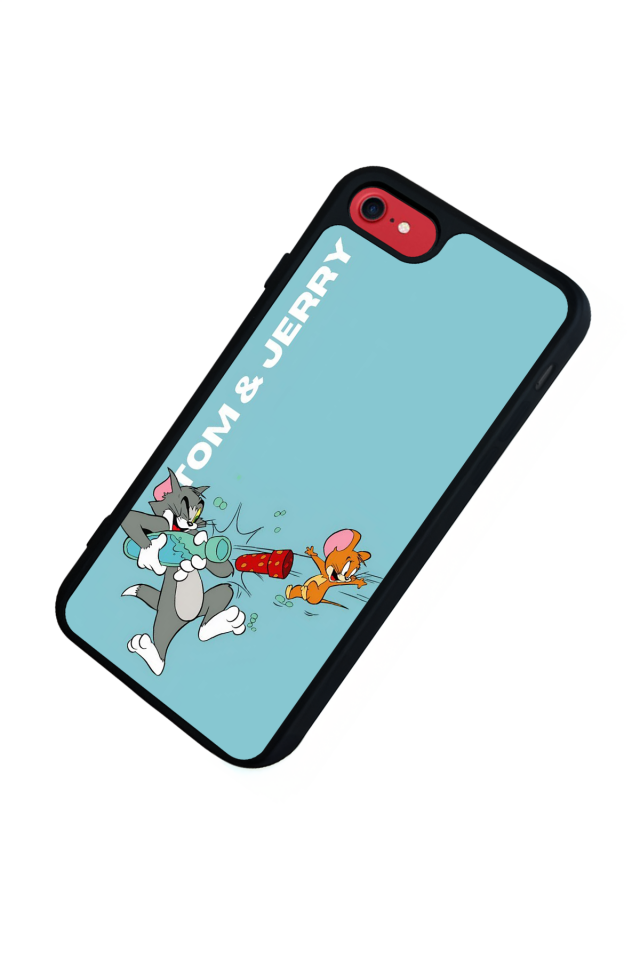 iPhone 7 Uyumlu Tom And Jerry Tasarımlı Glossy Premium Kılıf