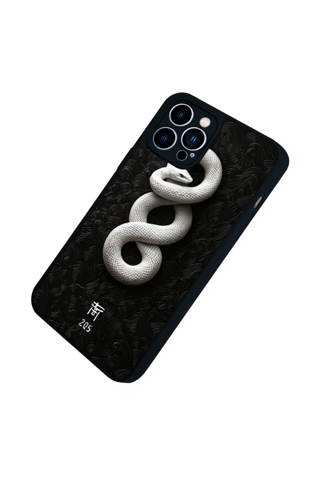iPhone 12 Pro Max Uyumlu Yılan Tasarımlı Glossy Premium Kılıf