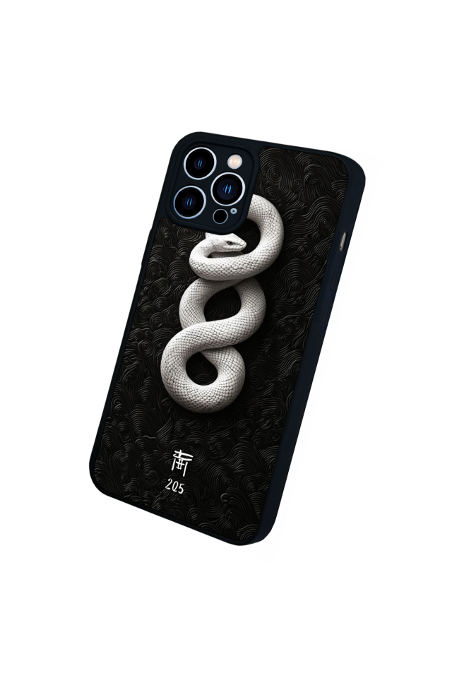 iPhone 12 Pro Max Uyumlu Yılan Tasarımlı Glossy Premium Kılıf