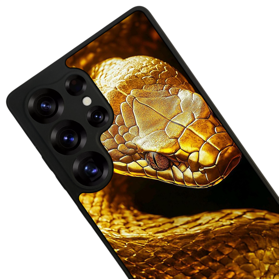 Samsung Galaxy S25 Ultra Uyumlu Yılan Tasarımlı Glossy Premium Kılıf