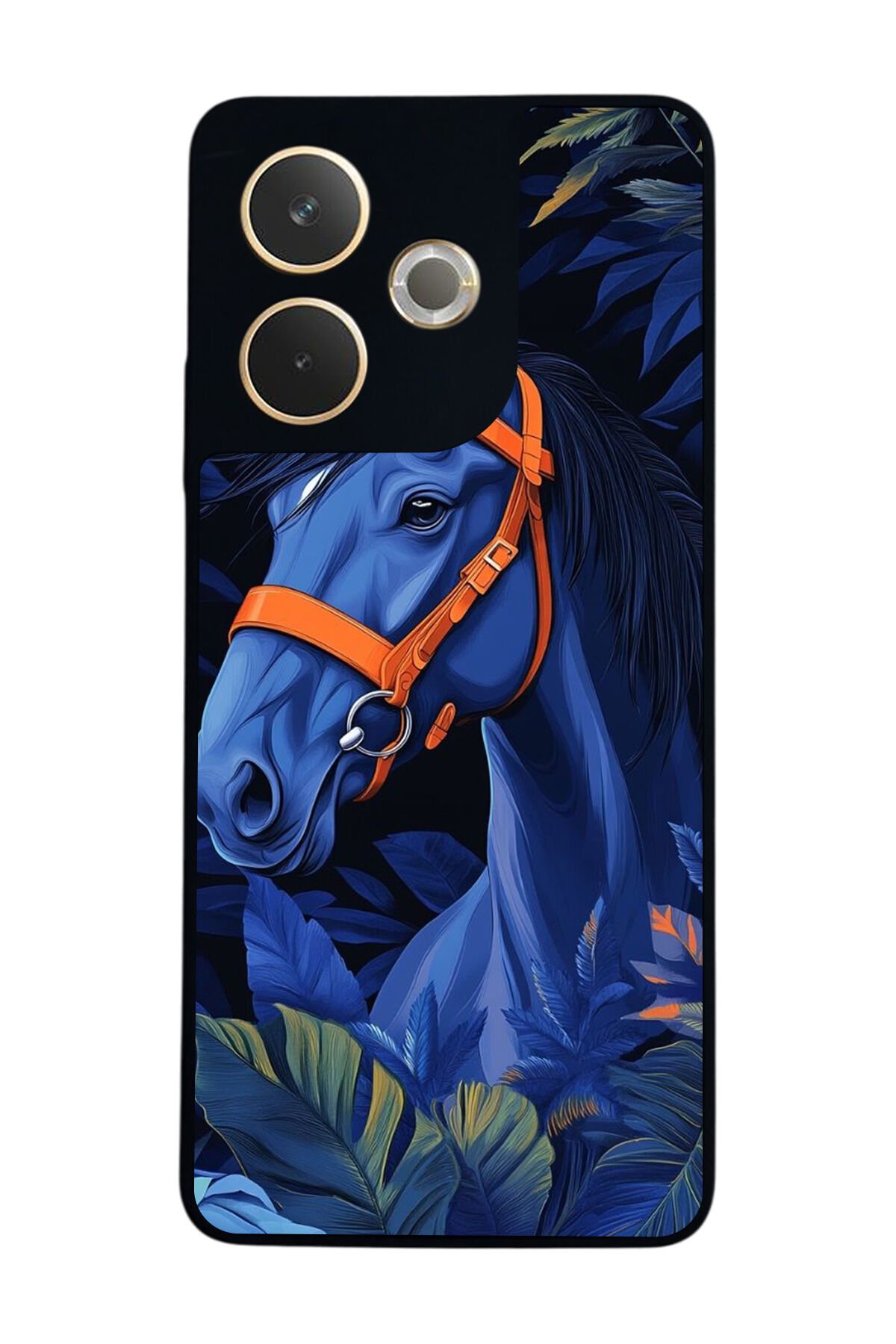 Oppo A5 Pro Uyumlu At Horse Tasarımlı Glossy Premium Kılıf