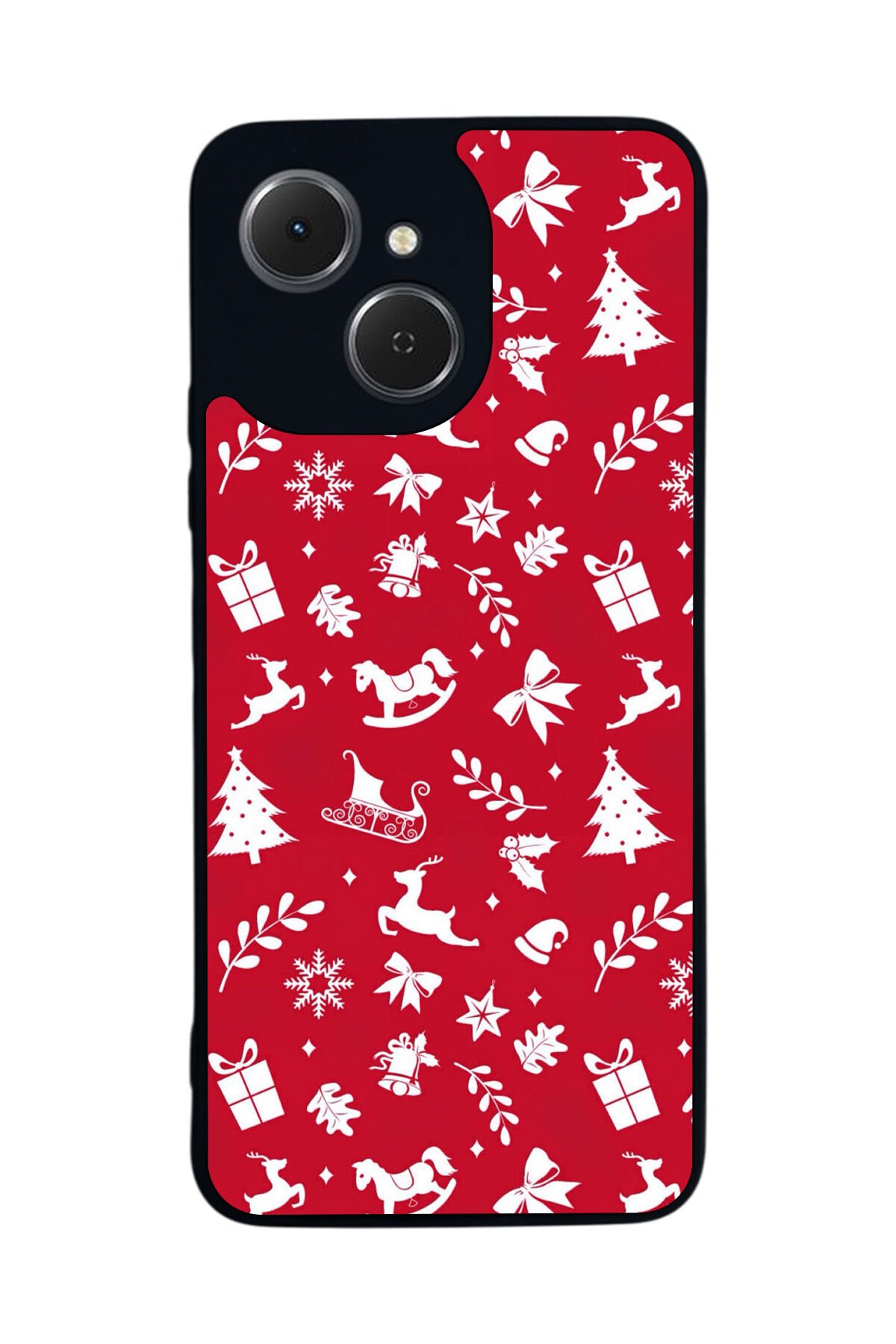 Tecno Spark 40C Uyumlu Yilbasi Christmas Tasarımlı Glossy Premium Kılıf