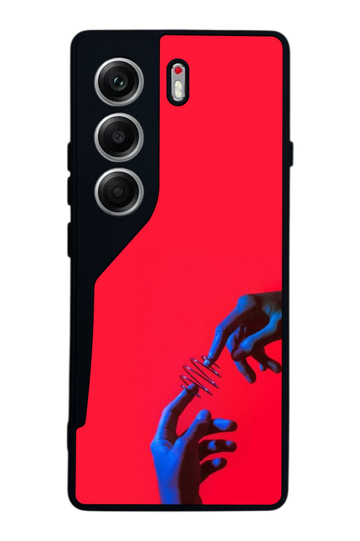 Tecno Camon 40 Uyumlu Kirmizi Tasarımlı Glossy Premium Kılıf