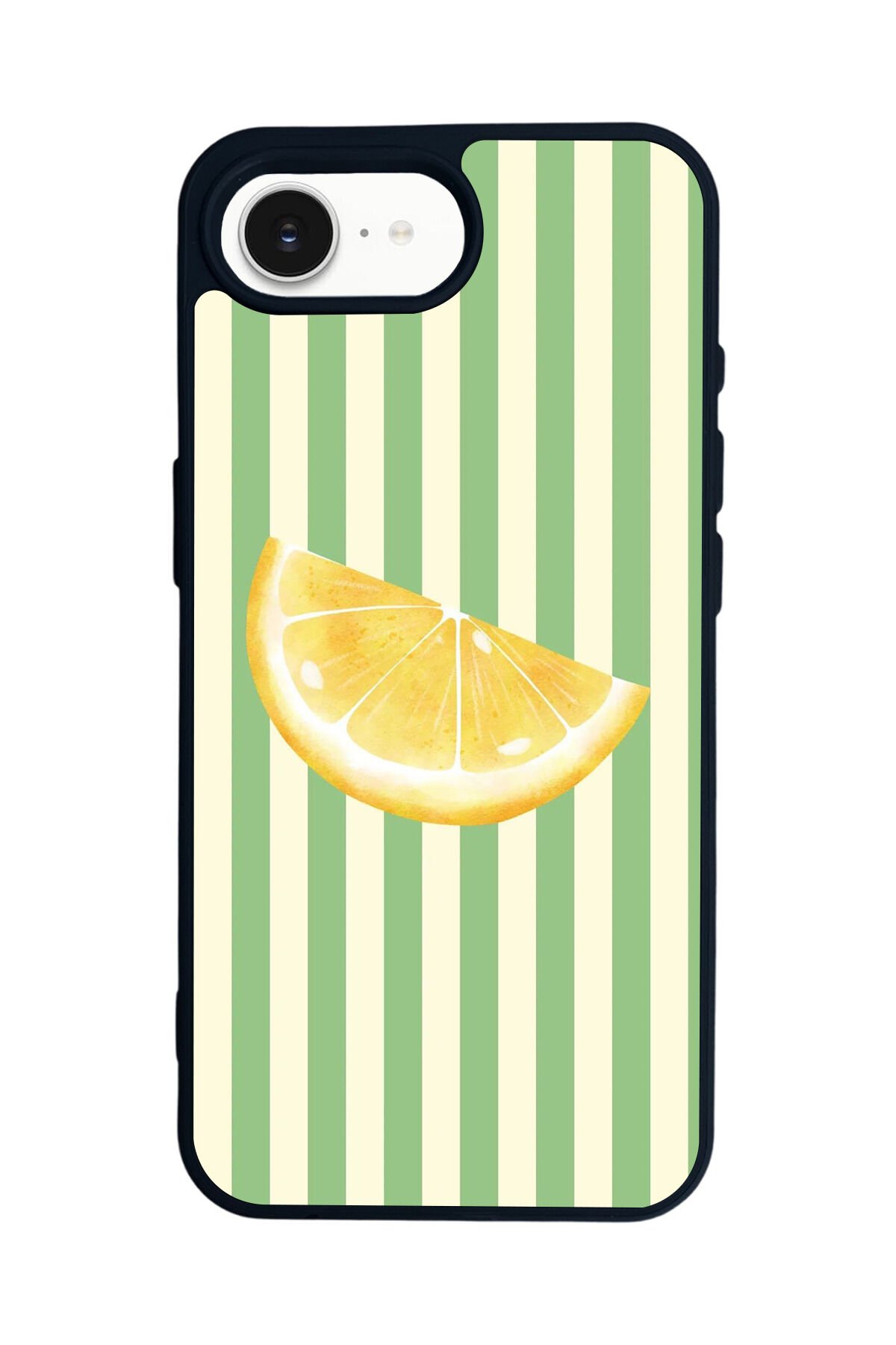 iPhone 16E Uyumlu Limon Tasarımlı Glossy Premium Kılıf