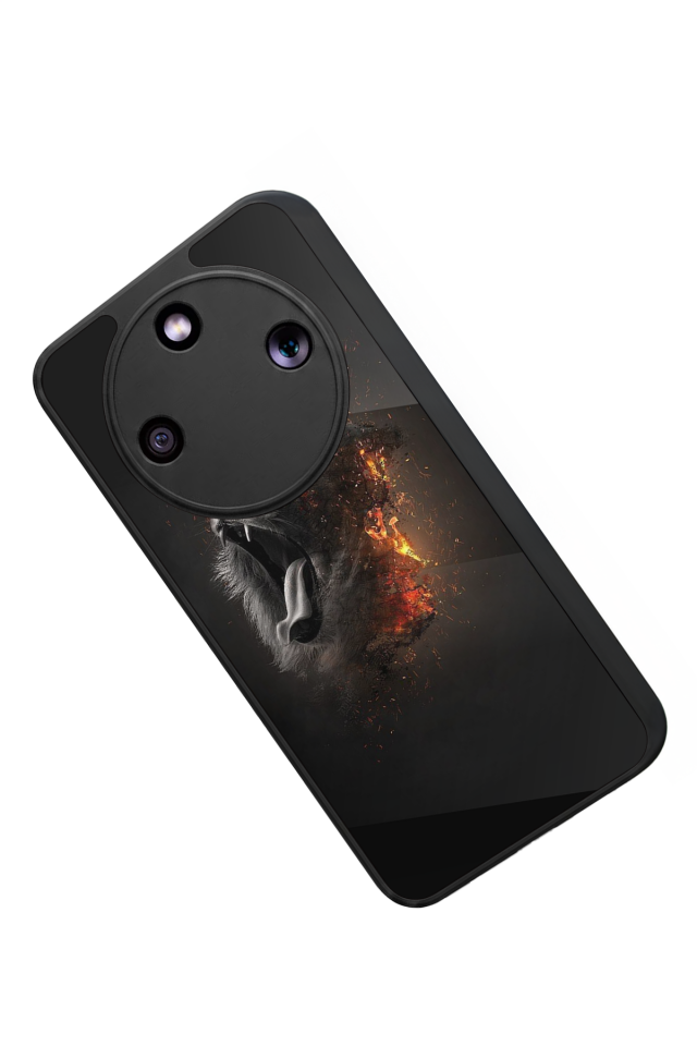 Honor Magic 8 Lite Uyumlu Aslan Tasarımlı Glossy Premium Kılıf