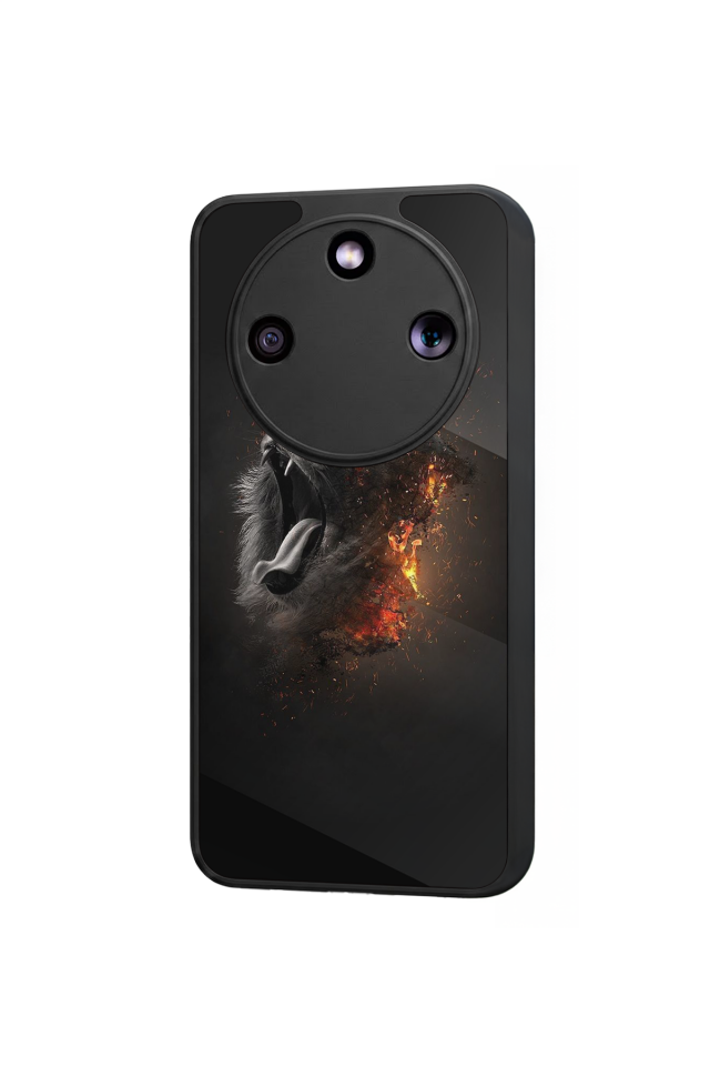 Honor Magic 8 Lite Uyumlu Aslan Tasarımlı Glossy Premium Kılıf