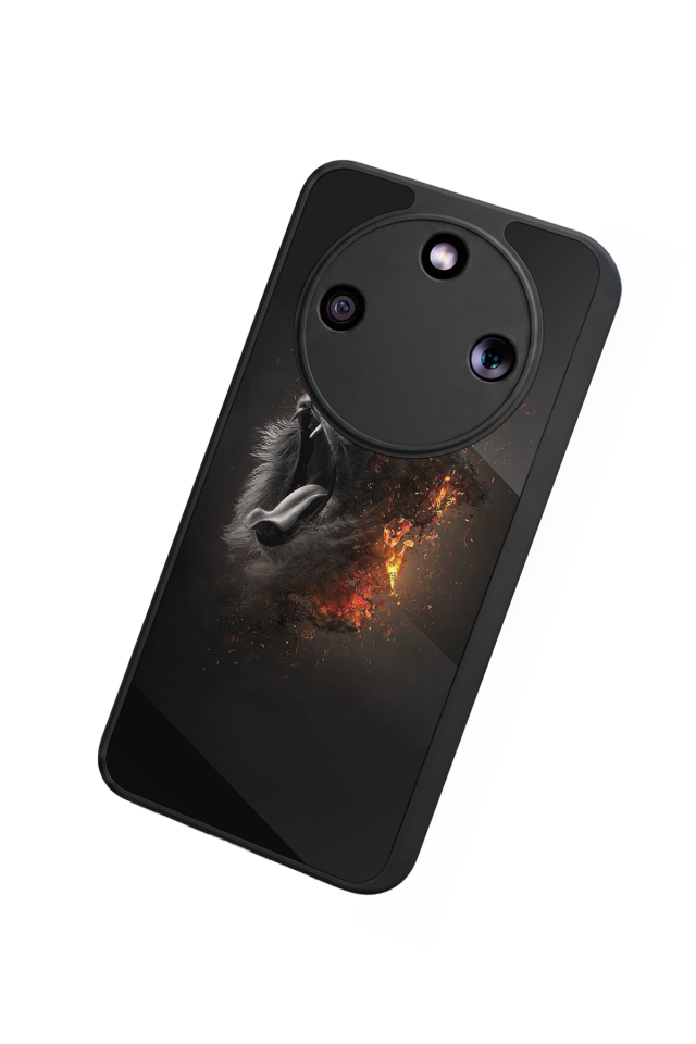 Honor Magic 8 Lite Uyumlu Aslan Tasarımlı Glossy Premium Kılıf