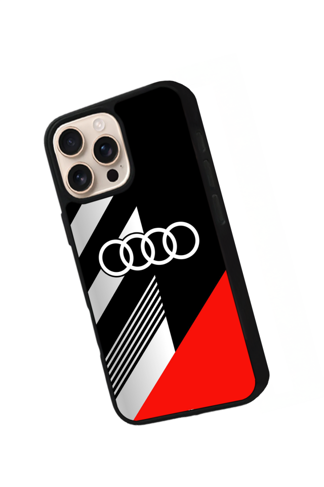 iPhone 15 Pro Max Uyumlu Audi Tasarımlı Glossy Premium Kılıf
