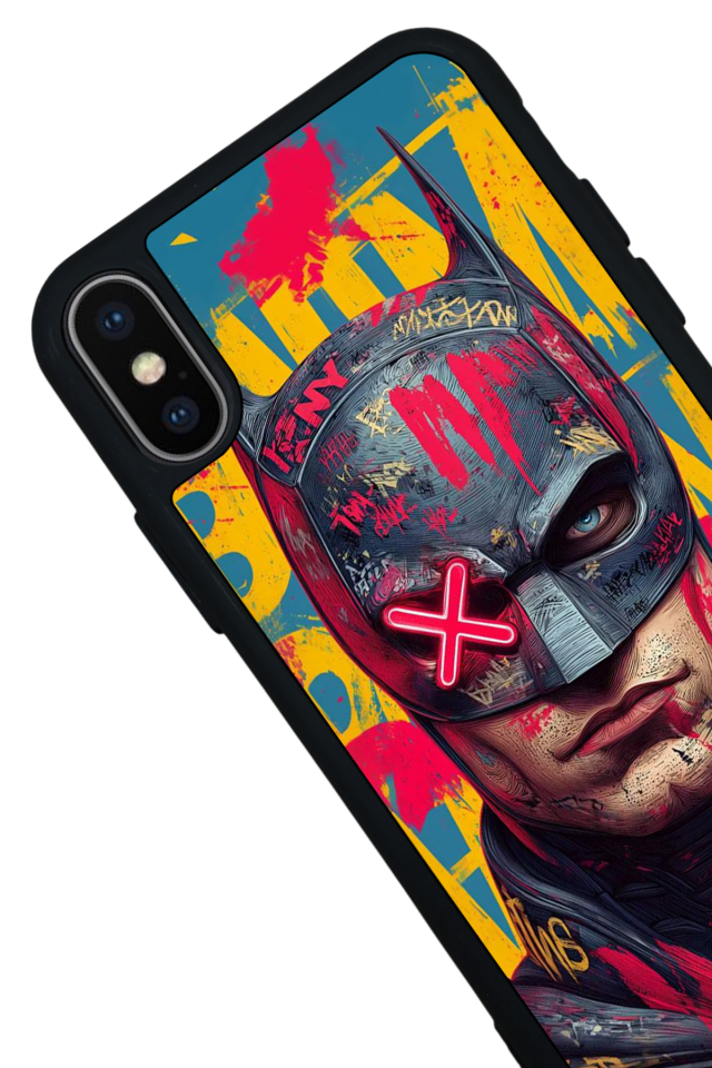 iPhone X/ XS Uyumlu Batman Tasarımlı Glossy Premium Kılıf