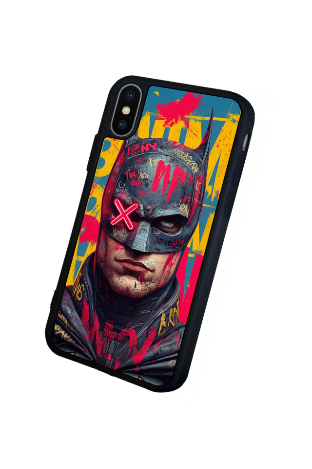 iPhone X/ XS Uyumlu Batman Tasarımlı Glossy Premium Kılıf