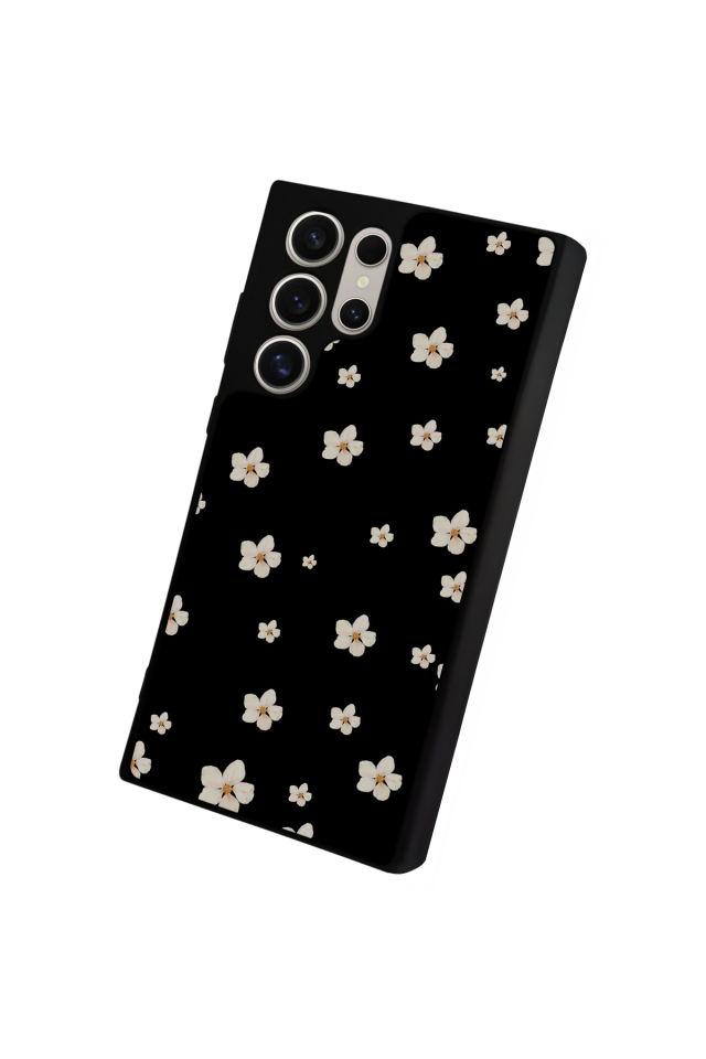 Samsung Galaxy S23 Ultra Uyumlu Cicek Tasarımlı Glossy Premium Kılıf