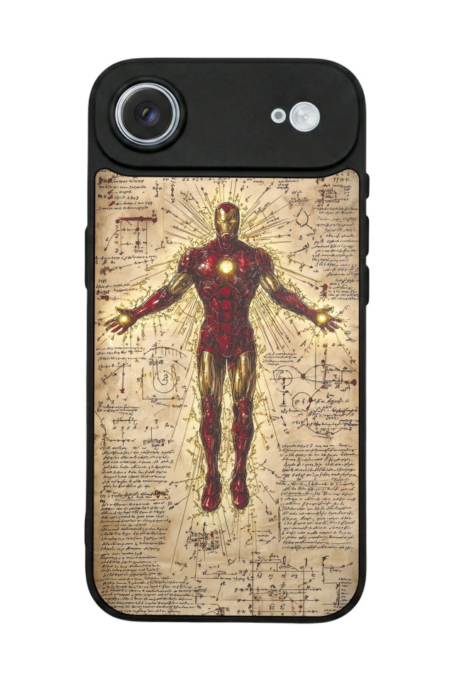 iPhone 17 Air Uyumlu  Iron Man ( Demir Adam ) Tasarımlı Glossy Premium Kılıf