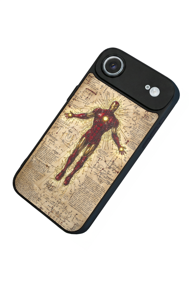 iPhone 17 Air Uyumlu  Iron Man ( Demir Adam ) Tasarımlı Glossy Premium Kılıf
