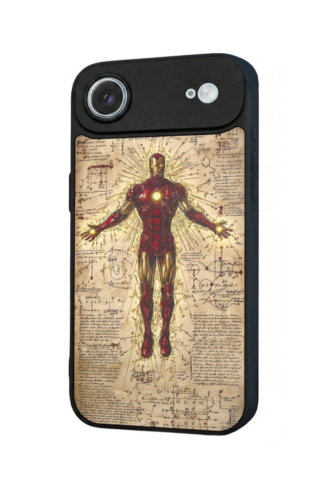 iPhone 17 Air Uyumlu  Iron Man ( Demir Adam ) Tasarımlı Glossy Premium Kılıf
