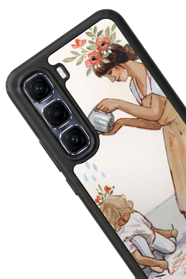 Infinix Hot 60 Pro Plus Uyumlu Kalp Love Tasarımlı Glossy Premium Kılıf