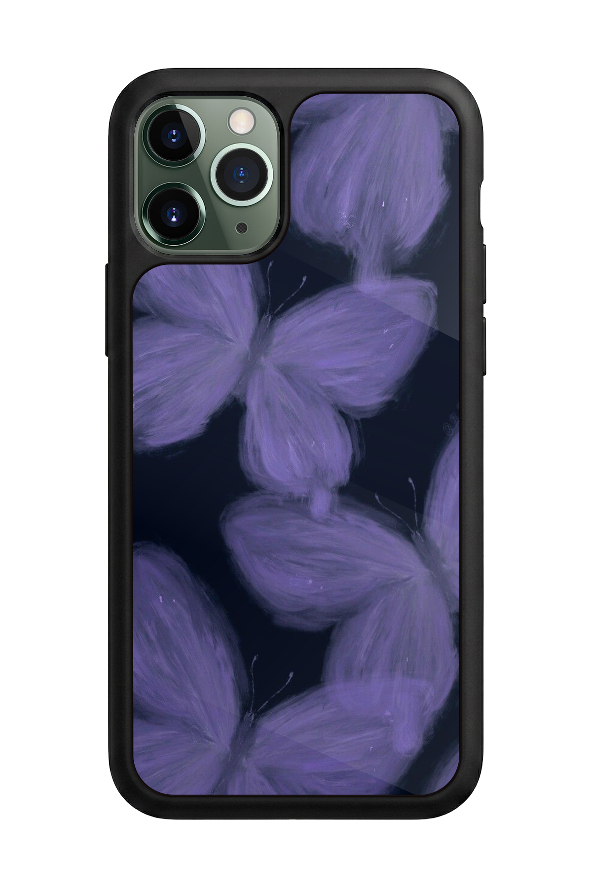 iPhone 11 Pro Max Uyumlu Kelebek Tasarımlı Glossy Premium Kılıf