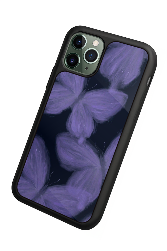 iPhone 11 Pro Max Uyumlu Kelebek Tasarımlı Glossy Premium Kılıf