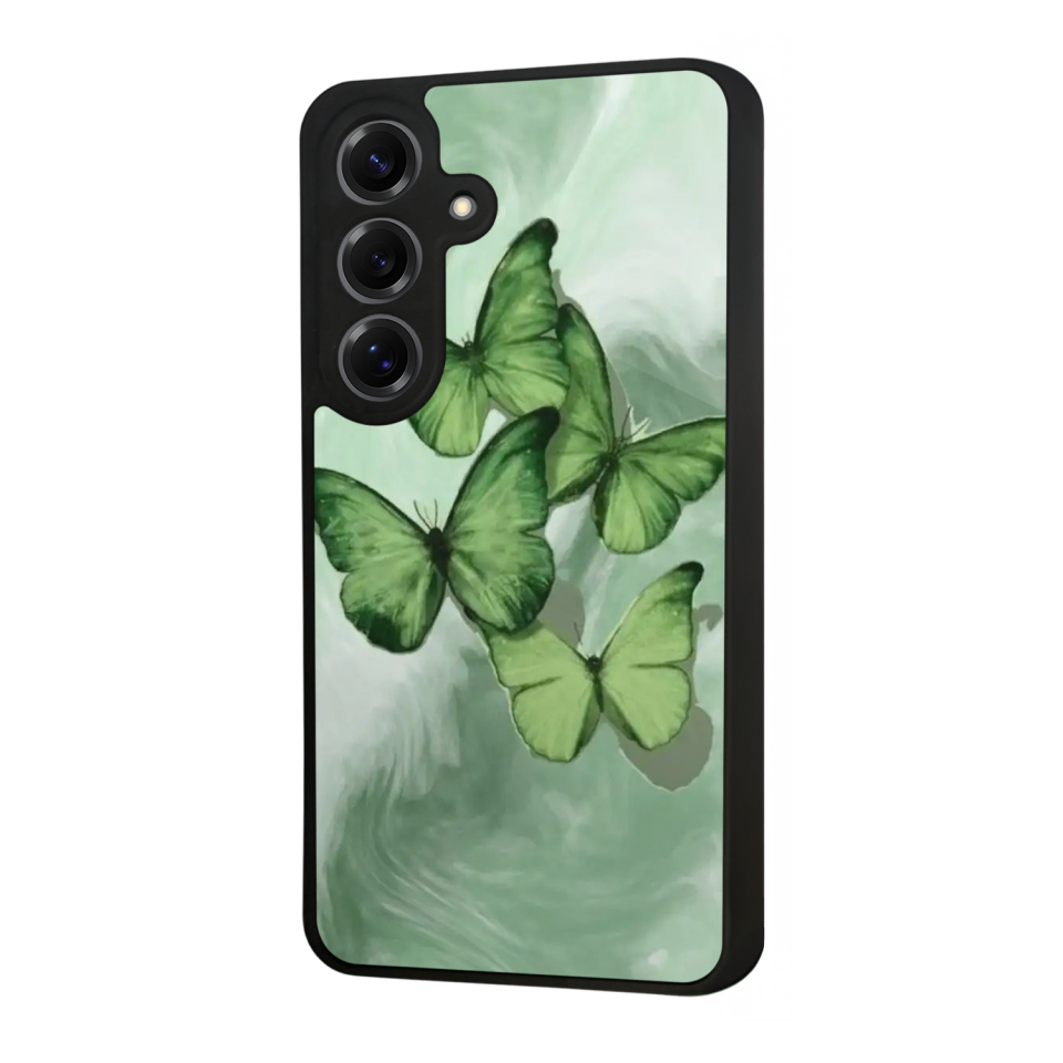 Samsung Galaxy S25 Uyumlu Kelebek Tasarımlı Glossy Premium Kılıf