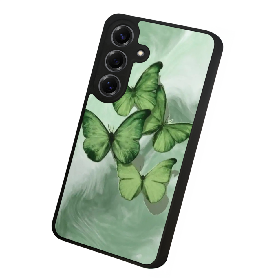 Samsung Galaxy S25 Uyumlu Kelebek Tasarımlı Glossy Premium Kılıf