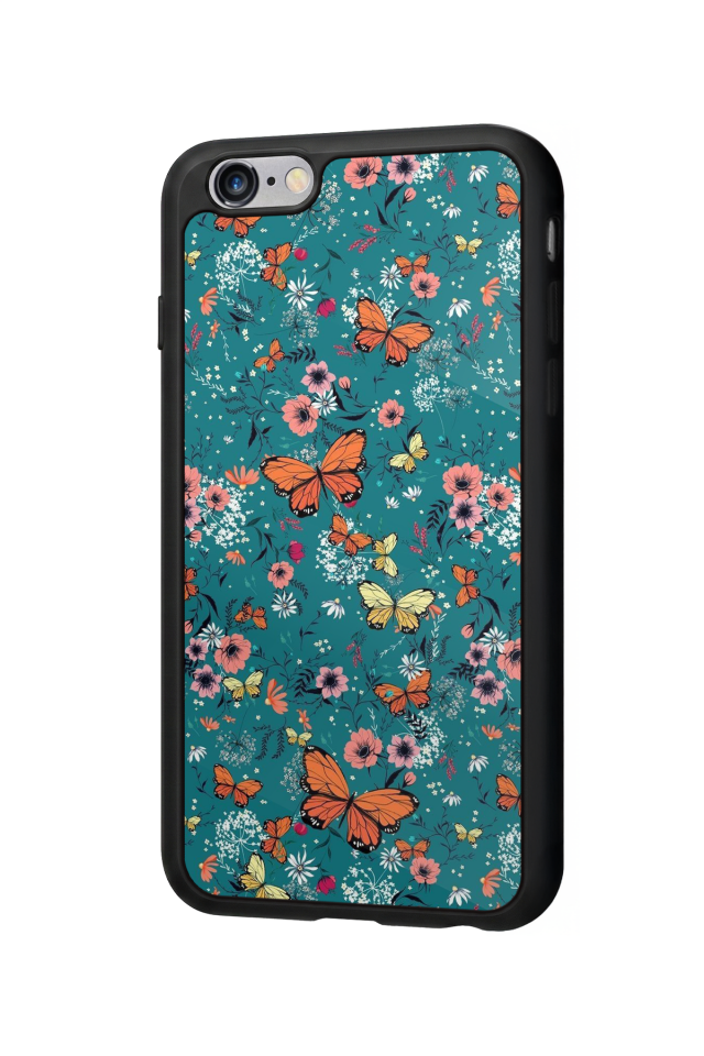 iPhone 6s Plus Uyumlu Kelebek Tasarımlı Glossy Premium Kılıf
