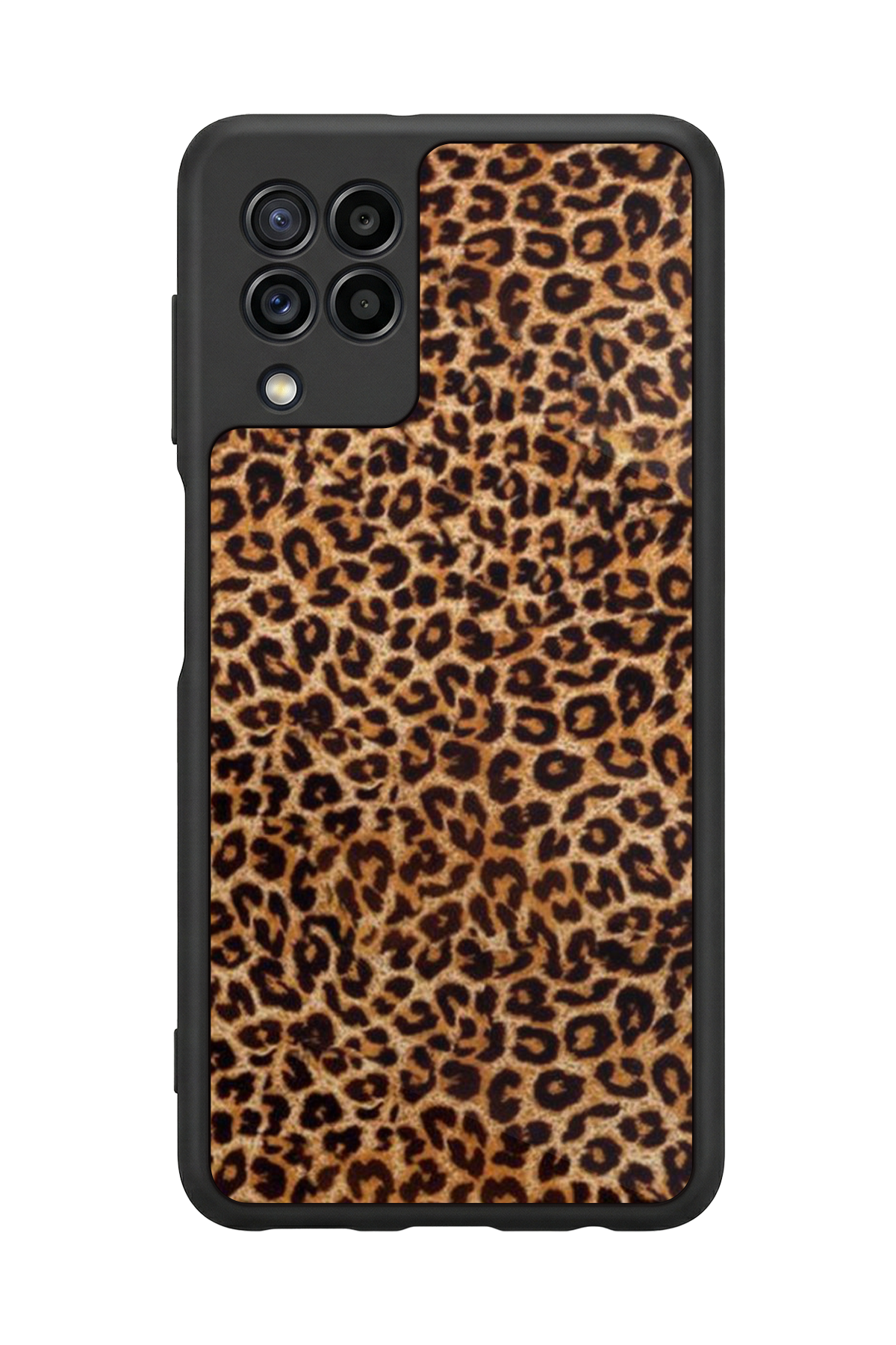 Samsung Galaxy M32 Uyumlu Leopar Tasarımlı Glossy Premium Kılıf