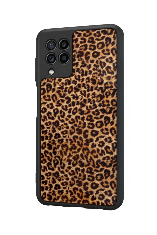 Samsung Galaxy M32 Uyumlu Leopar Tasarımlı Glossy Premium Kılıf