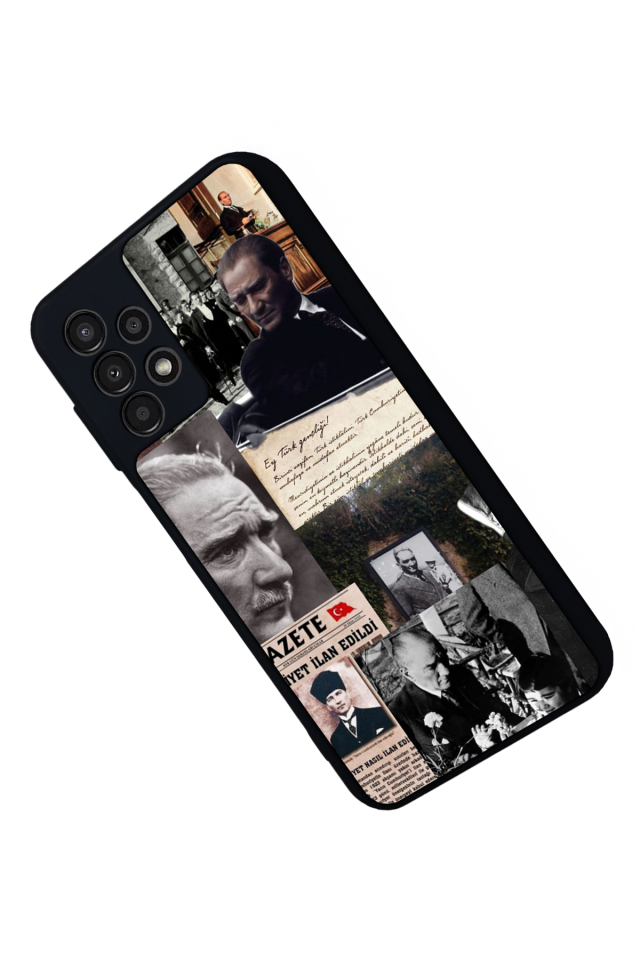 Samsung Galaxy A13 Uyumlu Mustafa Kemal Ataturk Tasarımlı Glossy Premium Kılıf