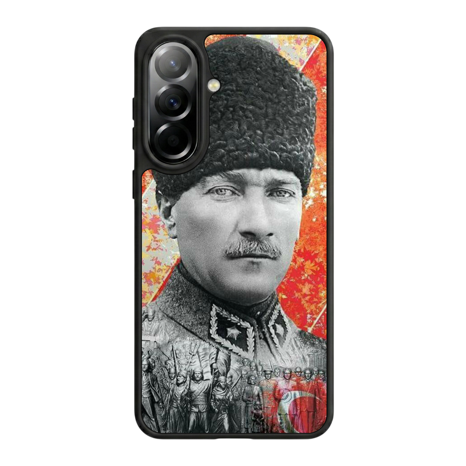 Samsung Galaxy A37 Uyumlu Mustafa Kemal Ataturk Tasarımlı Glossy Premium Kılıf