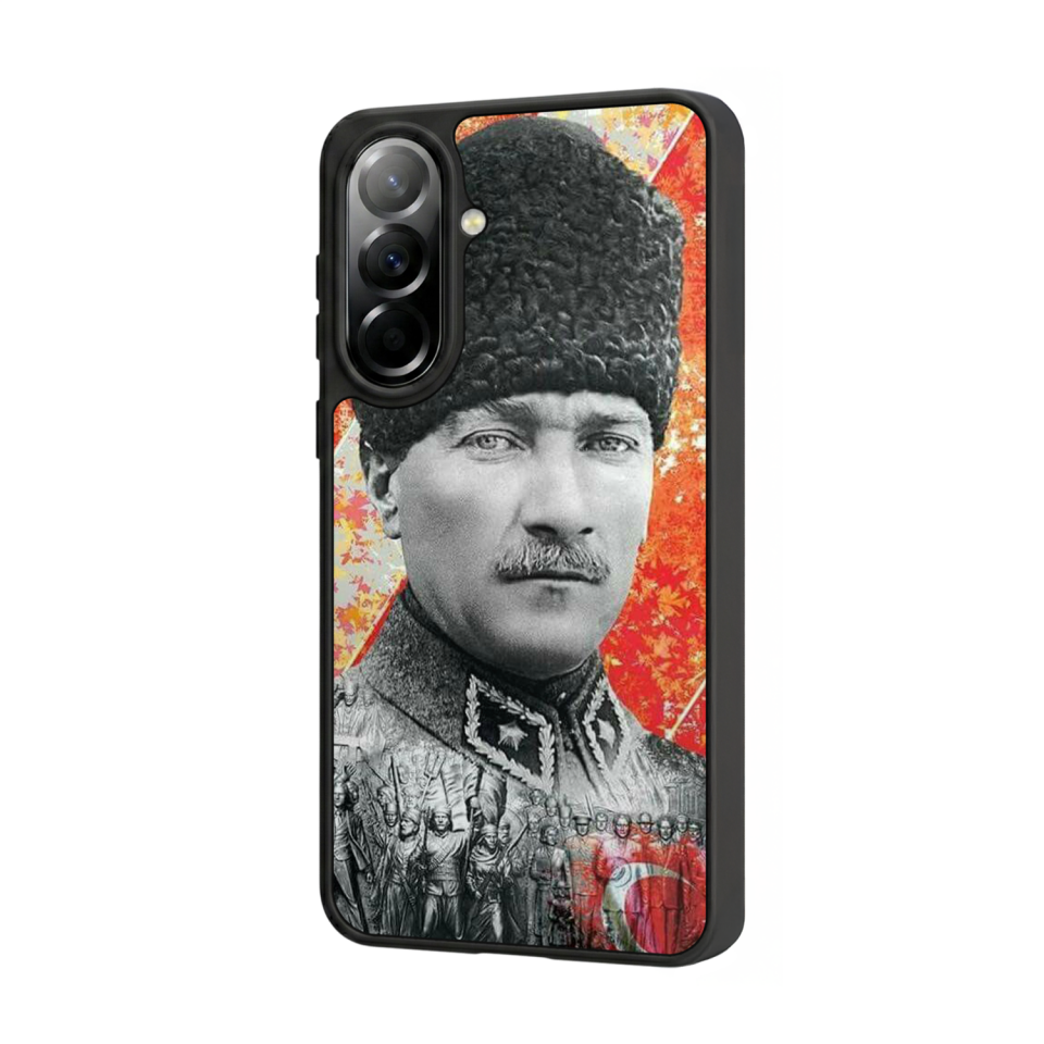 Samsung Galaxy A37 Uyumlu Mustafa Kemal Ataturk Tasarımlı Glossy Premium Kılıf