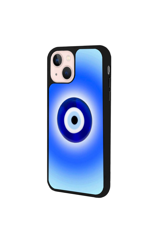 iPhone 15 Uyumlu Nazar Tasarımlı Glossy Premium Kılıf