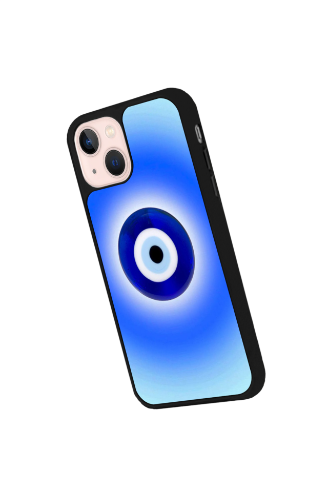 iPhone 15 Uyumlu Nazar Tasarımlı Glossy Premium Kılıf