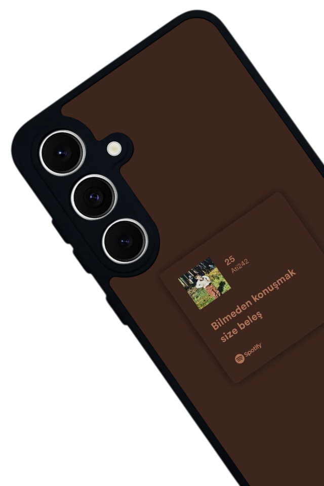 Samsung Galaxy S24 FE Uyumlu Sarki Sozleri Tasarımlı Glossy Premium Kılıf