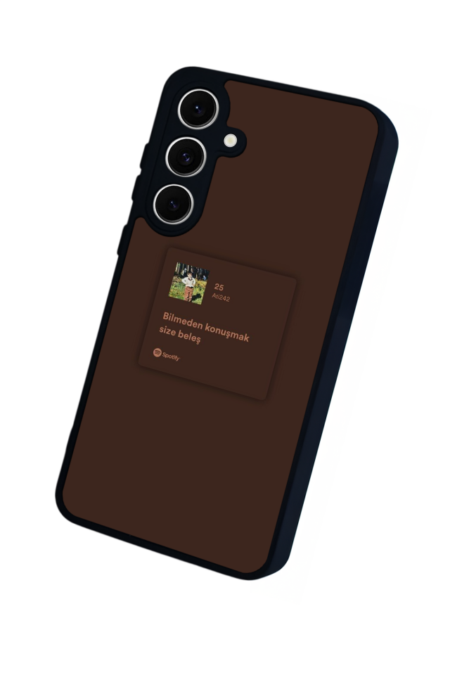 Samsung Galaxy S24 FE Uyumlu Sarki Sozleri Tasarımlı Glossy Premium Kılıf