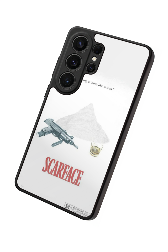 Samsung Galaxy S26 Ultra Uyumlu Scarface Tasarımlı Glossy Premium Kılıf
